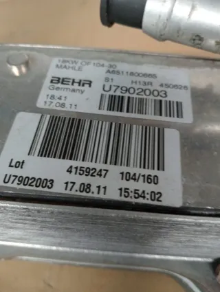 Enfriador Aceite Mercedes BEHR U7902003