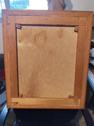 Cuadro al óleo de flores