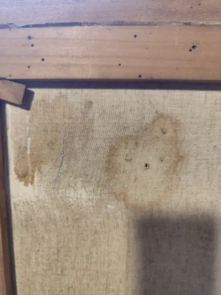 Cuadro al óleo de flores