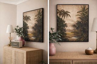 Cuadro Tropical Vintage Enmarcado