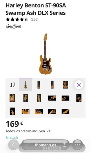 Guitarra Eléctrica Harley Benton ST-90SA