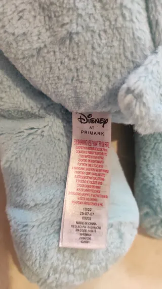 Peluche Stitch Azul Dormido