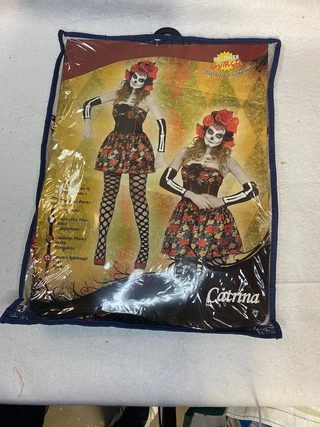 Disfraz Carnaval Catrina mujer Guirca floral