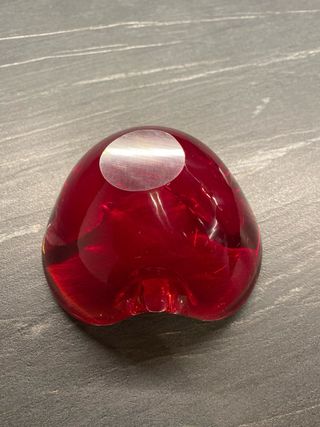 Posacenere Murano Rosso Vetro Sommerso