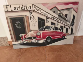 Cuadro Floridita Cuba 90x80cm