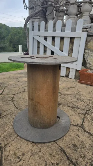 2 Bobinas Madera para Mesita