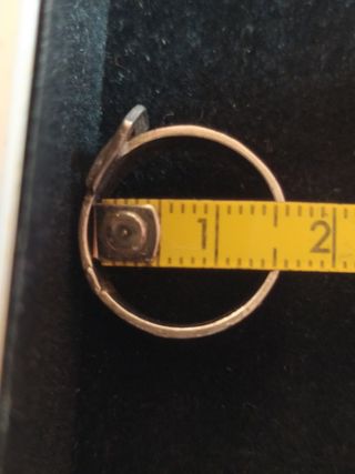 Anillo Plata Años 70 Diseño Hebilla