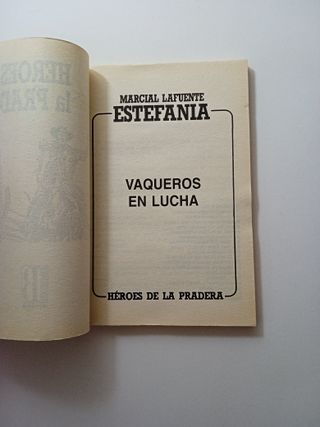 LOTE DOS NOVELAS MARCIAL LAFUENTE ESTEFANIA