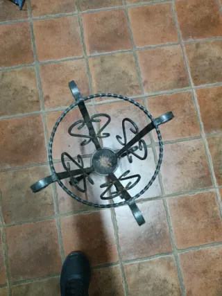 Paragüero forja negro