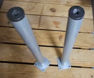 2 Patas Metálicas Grises 40cm