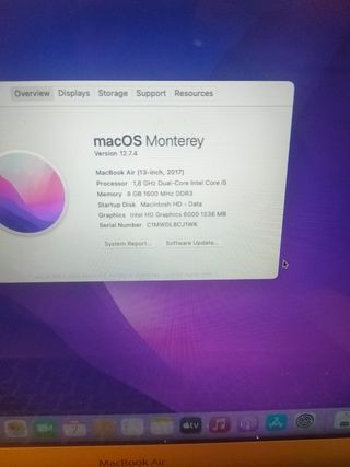 MACBOOK AIR 2017 I5/8/128