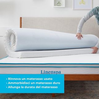 Coprimaterasso Memory Foam Linenspa 160x200cm