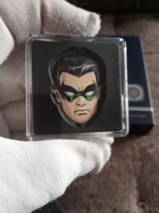 Moneda Plata 1 onza Faces of Gotham Robin DC