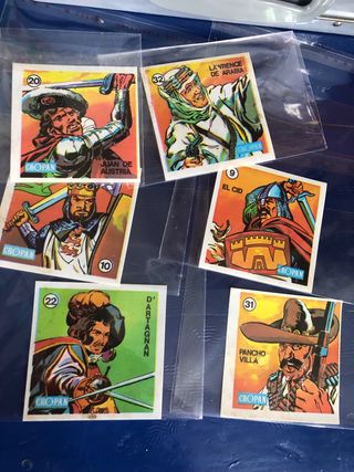 Cromos Cropan Históricos (Pancho Villa, D'Artagnan