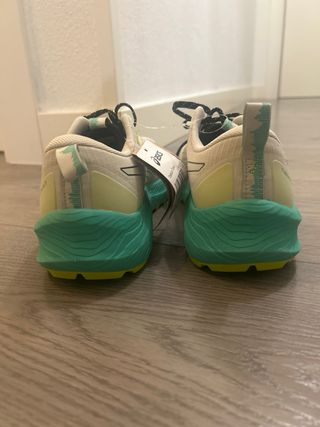 Zapatilla ASICS beige y verde