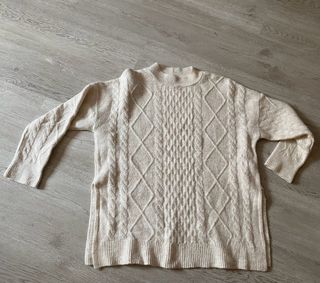 Jersey Stradivarius Oversize Beige Talla S