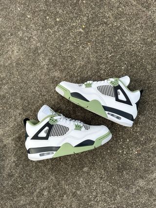 Scarpe Air Jordan 4 Seafoam Verde e Bianco