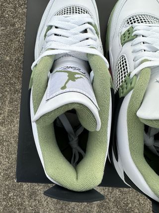 Scarpe Air Jordan 4 Seafoam Verde e Bianco