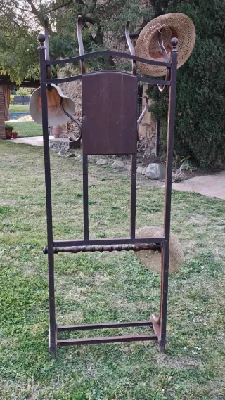 Perchero Sombrerero Thonet Antiguo Madera y Metal