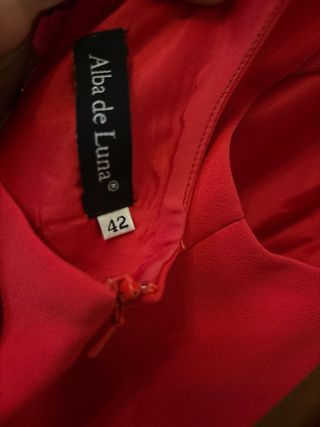 Vestido fiesta Alba de Luna fresa T42