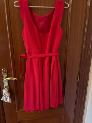 Vestido fiesta Alba de Luna fresa T42