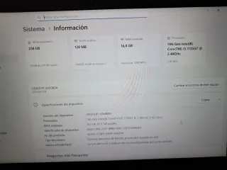 Ordenador portátil Lenovo ThinKPad I5-11th 16gb.