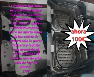 Freidora doble con oferta