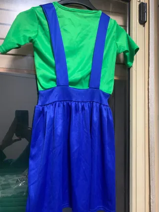 Vestito Carnevale Bambina Verde/Blu