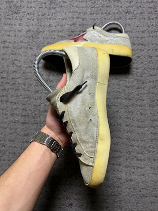 Golden Goose Superstar Talla 36 Beige/Rojo