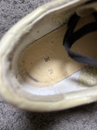 Golden Goose Superstar Talla 36 Beige/Rojo