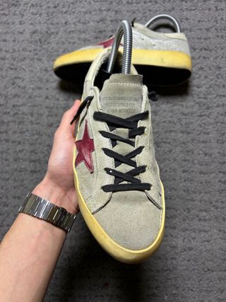 Golden Goose Superstar Talla 36 Beige/Rojo
