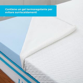 Topper Materasso Memory Foam 7cm Singolo 90x190