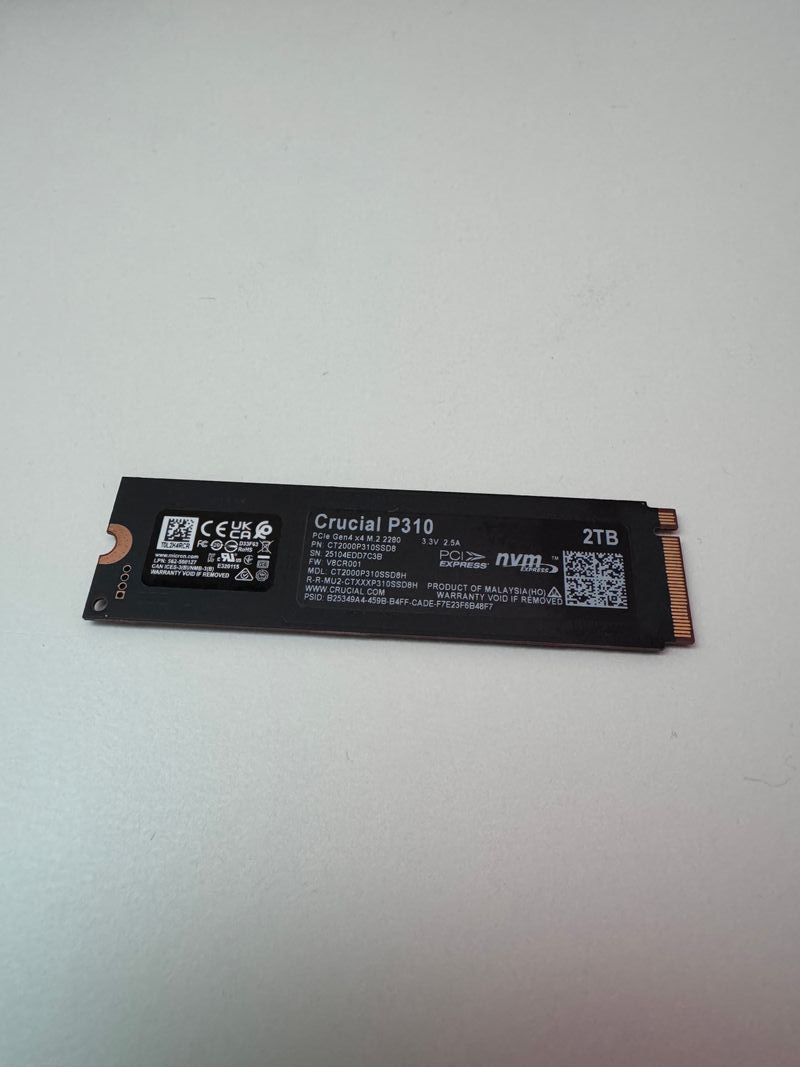 SSD Crucial P310 2TB NVMe PCIe Gen4 M.2