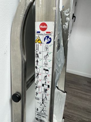 Escalera aluminio 5 peldaños Hailo