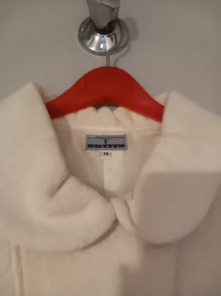 ABRIGO NIÑA BLANCO ROTO