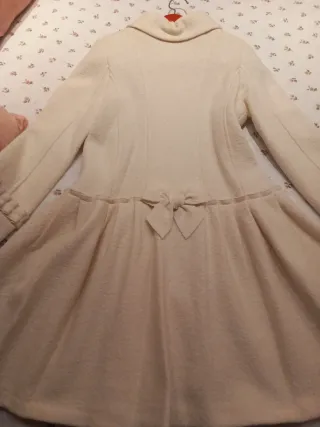 ABRIGO NIÑA BLANCO ROTO