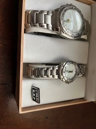 Estuche con dos relojes señora y caballero