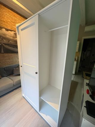 Armario blanco puertas correderas