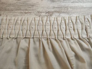 Cortinas de riel beige