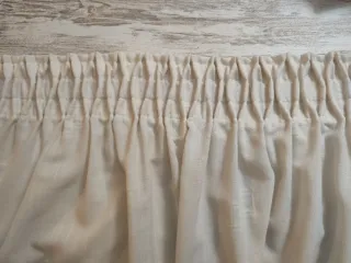 Cortinas de riel beige