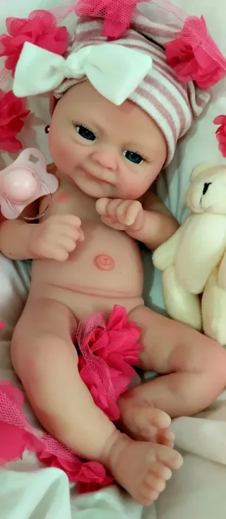 Bebé Reborn Silicona Completa 38cm