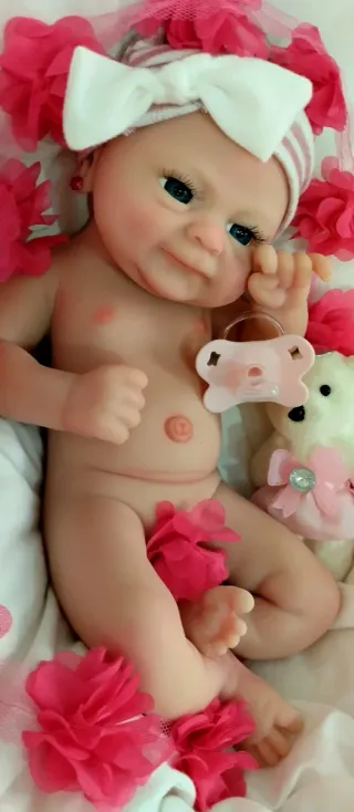 Bebé Reborn Silicona Completa 38cm