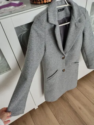 Abrigo italiano de paño gris