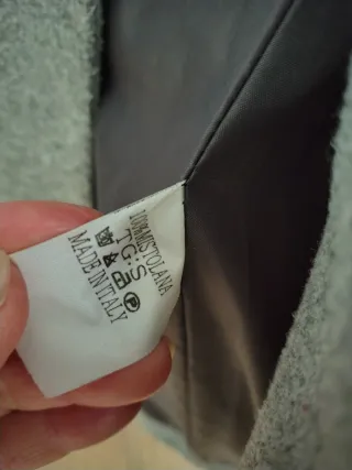 Abrigo italiano de paño gris