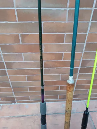 Lote 3 cañas de pescar