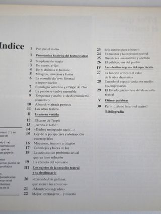 El teatro por dentro. Ceremonia, representación...