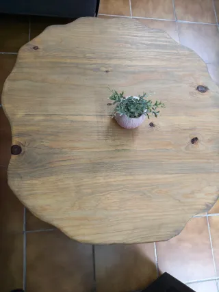 Mesa de centro madera y metal