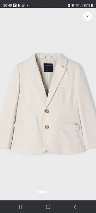 Traje de lino niño comunión