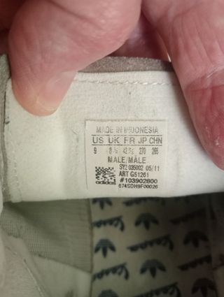 Adidas Vespa Talla 42 2/3