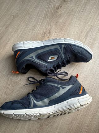 Zapatillas Skechers Hombre Azul Naranja